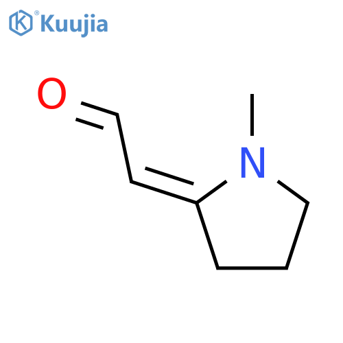 Acetaldehyde,(1-methyl-2-pyrrolidinylidene)-, (E)- (9CI) structure
