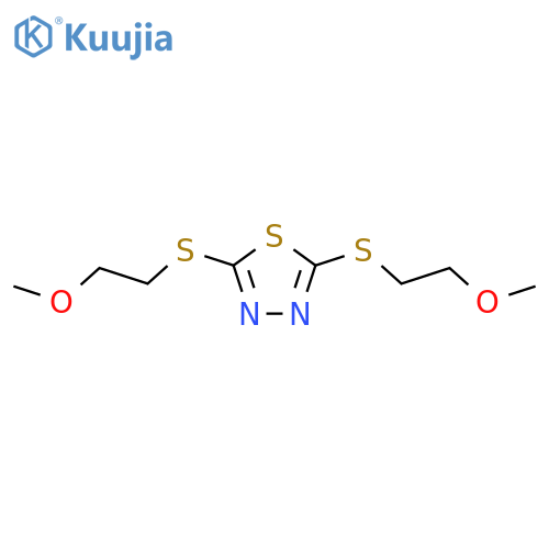 1,3,4-Thiadiazole,2,5-bis[(2-methoxyethyl)thio]- structure