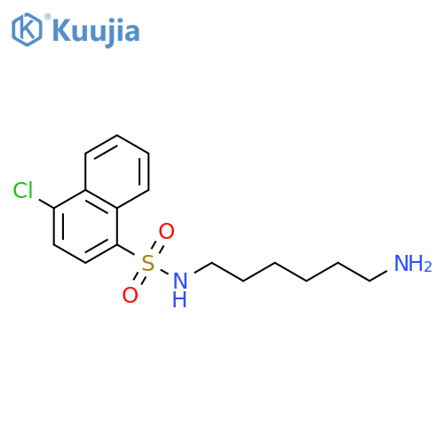 1-Naphthalenesulfonamide, N-(6-aminohexyl)-4-chloro- structure