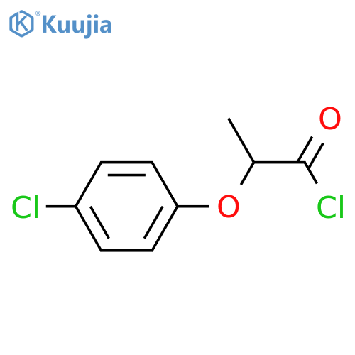 Propanoyl chloride, 2-(4-chlorophenoxy)-, (±)- structure