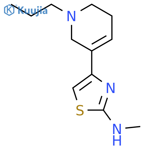 2-Thiazolamine, N-methyl-4-(1,2,5,6-tetrahydro-1-propyl-3-pyridinyl)- structure