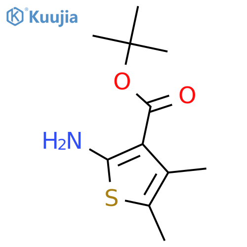 tert-butyl 2-amino-4,5-dimethylthiophene-3-carboxylate structure