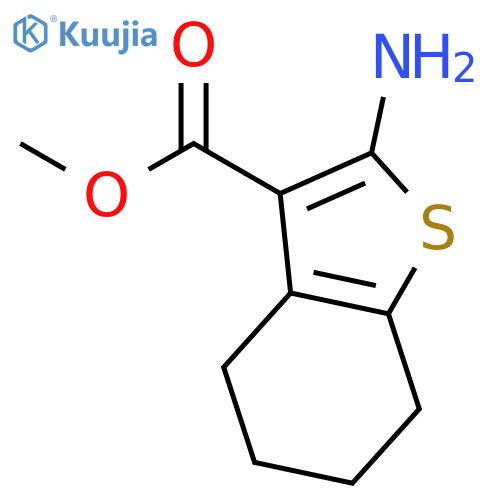 Methyl 2-amino-4,5,6,7-tetrahydro-1-benzothiophene-3-carboxylate structure