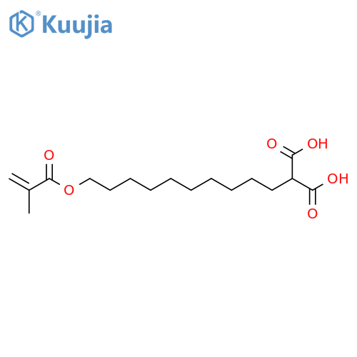 2-[10-(2-methylprop-2-enoyloxy)decyl]propanedioic Acid structure