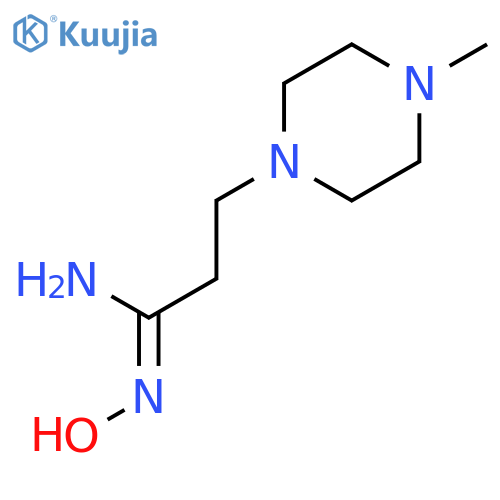 (1Z)-N'-Hydroxy-3-(4-methyl-1-piperazinyl)propanimidamide structure