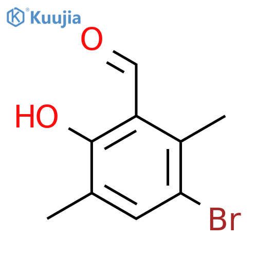 3-Bromo-6-hydroxy-2,5-dimethyl-benzaldehyde structure