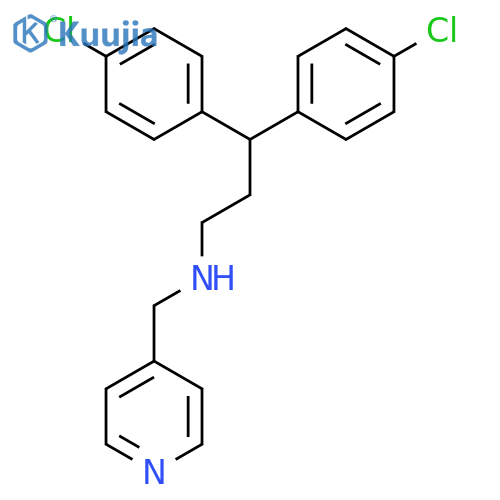 4-Pyridinemethanamine, N-[3,3-bis(4-chlorophenyl)propyl]- structure