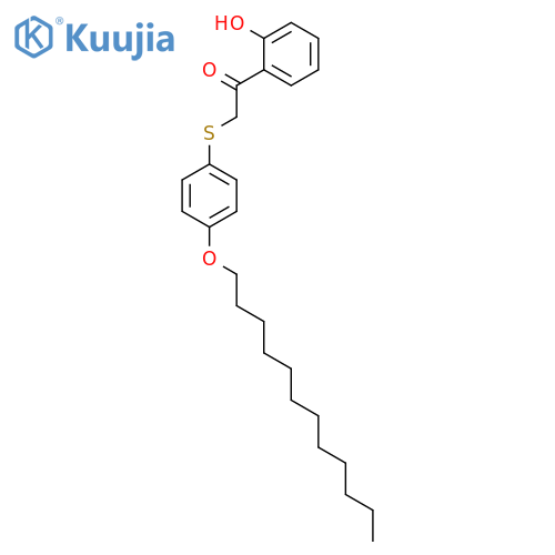 Ethanone, 2-[[4-(dodecyloxy)phenyl]thio]-1-(2-hydroxyphenyl)- structure