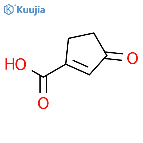 1-Cyclopentene-1-carboxylic acid, 3-oxo- (9CI) structure