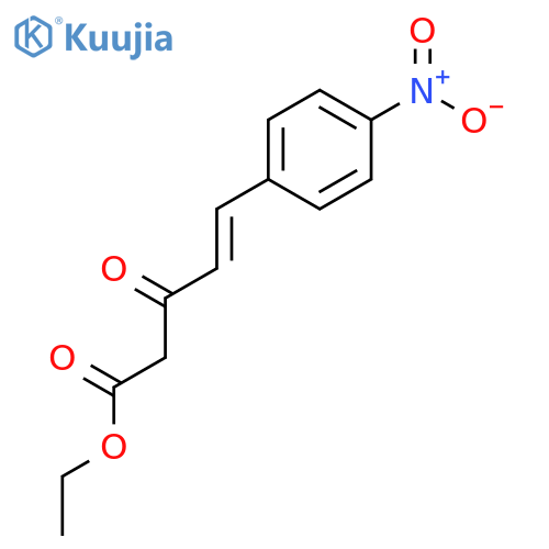 4-Pentenoic acid, 5-(4-nitrophenyl)-3-oxo-, ethyl ester structure