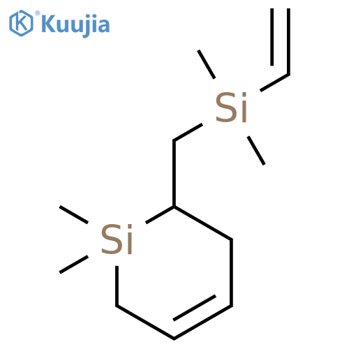Silacyclohex-3-ene, 6-[(ethenyldimethylsilyl)methyl]-1,1-dimethyl- structure