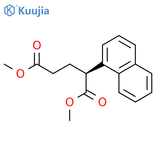 Pentanedioic acid, 2-(1-naphthalenyl)-, dimethyl ester, (S)- structure