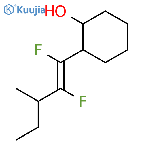 Cyclohexanol, 2-(1,2-difluoro-3-methyl-1-pentenyl)- structure