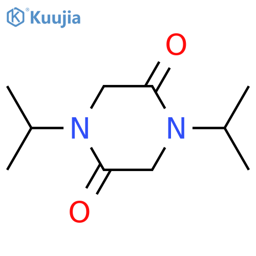 2,5-Piperazinedione, 1,4-bis(1-methylethyl)- structure