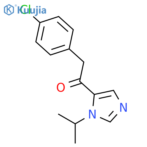Ethanone, 2-(4-chlorophenyl)-1-[1-(1-methylethyl)-1H-imidazol-5-yl]- structure