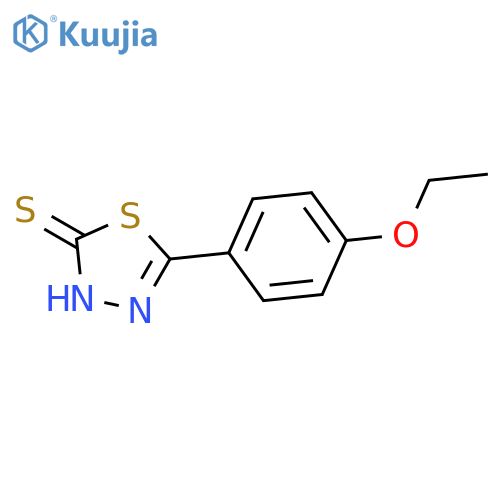 1,3,4-Thiadiazole-2(3H)-thione, 5-(4-ethoxyphenyl)- structure