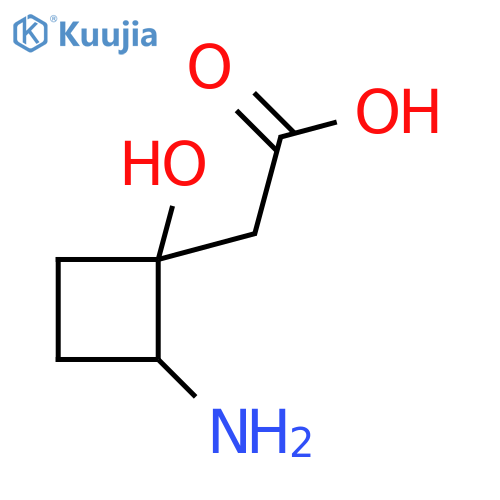 Cyclobutaneacetic acid,2-amino-1-hydroxy-, (1S-cis)- (9CI) structure