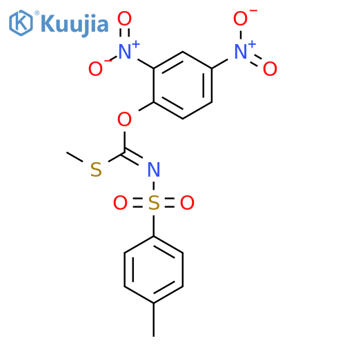 Carbonimidothioic acid, [(4-methylphenyl)sulfonyl]-, O-(2,4-dinitrophenyl) S-methyl ester structure