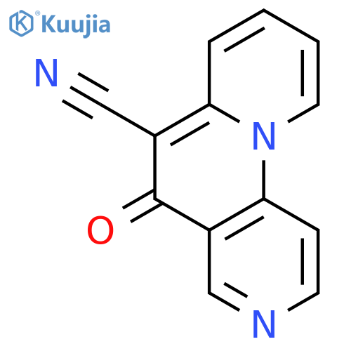 5H-PYRIDO[1,2-A][1,6]NAPHTHYRIDINE-6-CARBONITRILE, 5-OXO- structure