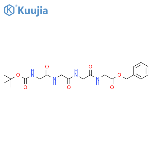 Glycine, N-[(1,1-dimethylethoxy)carbonyl]glycylglycylglycyl-,phenylmethyl ester structure
