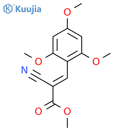 2-Propenoic acid, 2-cyano-3-(2,4,6-trimethoxyphenyl)-, methyl ester structure