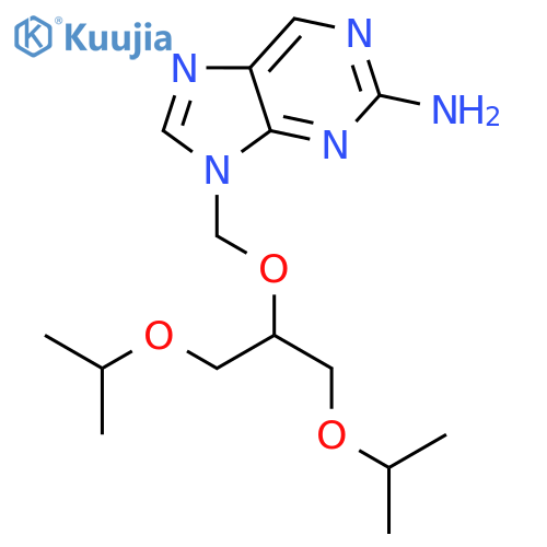 9H-Purin-2-amine,9-[[2-(1-methylethoxy)-1-[(1-methylethoxy)methyl]ethoxy]methyl]- structure