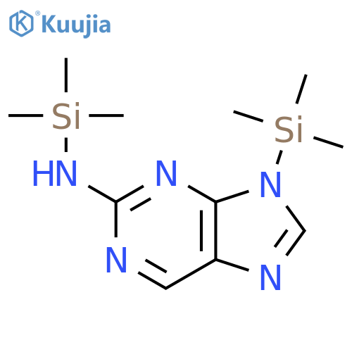 9H-Purin-2-amine, N,9-bis(trimethylsilyl)- structure