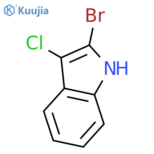 1H-Indole, 2-bromo-3-chloro- structure