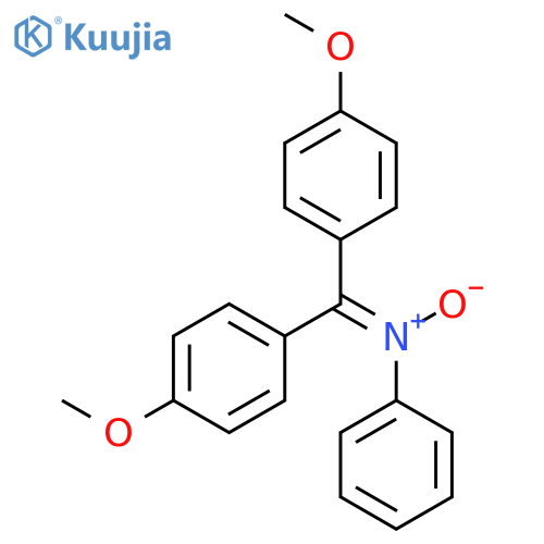 Benzenamine, N-[bis(4-methoxyphenyl)methylene]-, N-oxide structure
