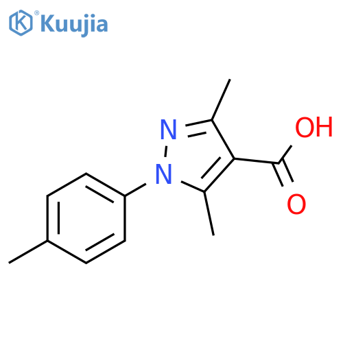 3,5-DIMETHYL-1-(4-METHYLPHENYL)-1H-PYRAZOLE-4-CARBOXYLIC ACID structure