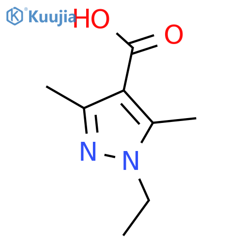 1-Ethyl-3,5-dimethyl-1H-pyrazole-4-carboxylic Ccid structure