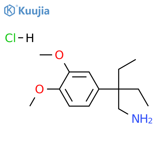 4-3-(Aminomethyl)pentan-3-yl-1,2-dimethoxybenzene Hydrochloride structure