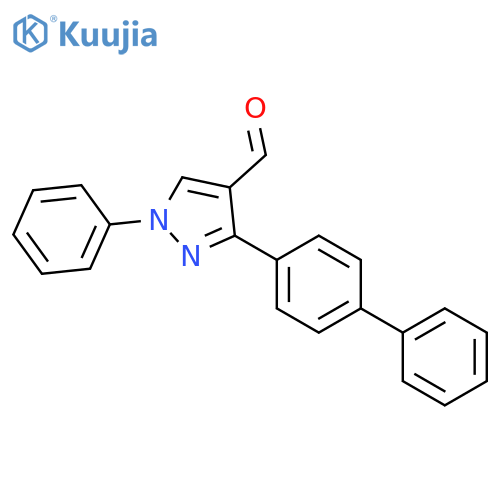 3-1,1'-Biphenyl-4-yl-1-phenyl-1H-pyrazole-4-carbaldehyde structure