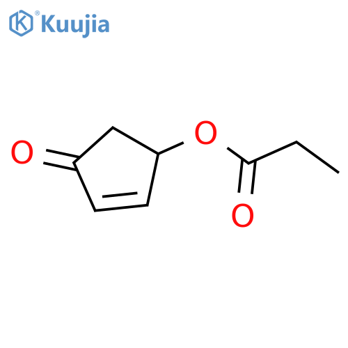 2-Cyclopenten-1-one, 4-(1-oxopropoxy)-, (±)- structure