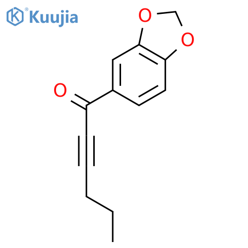 2-Hexyn-1-one, 1-(1,3-benzodioxol-5-yl)- structure