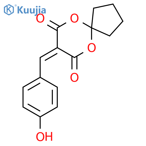 8-[(4-hydroxyphenyl)methylidene]-6,10-dioxaspiro[4.5]decane-7,9-dione structure