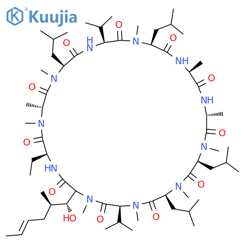 Cyclosporin A,8-(N-methyl-D-alanine)- (9CI) structure