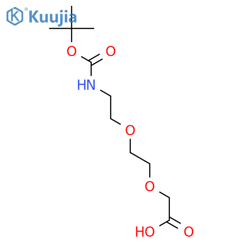 Boc-NH-PEG2-CH2COOH structure