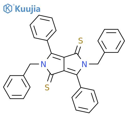 Pyrrolo[3,4-c]pyrrole-1,4-dithione, 2,5-dihydro-3,6-diphenyl-2,5-bis(phenylmethyl)- structure