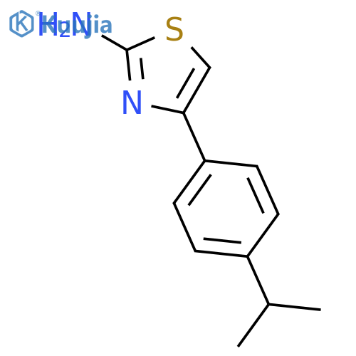 4-[4-(propan-2-yl)phenyl]-1,3-thiazol-2-amine structure