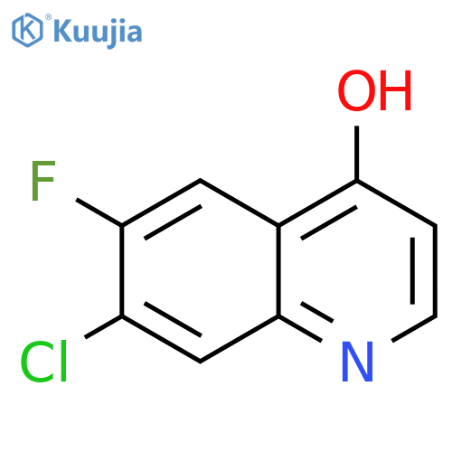 4-Quinolinol, 7-chloro-6-fluoro- structure