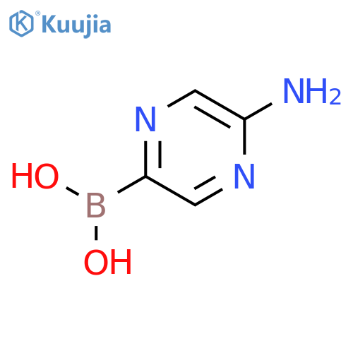 (5-aminopyrazin-2-yl)boronic Acid structure