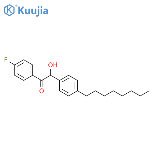 Ethanone, 1-(4-fluorophenyl)-2-hydroxy-2-(4-octylphenyl)- structure