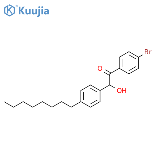 Ethanone, 1-(4-bromophenyl)-2-hydroxy-2-(4-octylphenyl)- structure