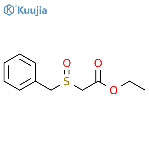 Acetic acid, [(phenylmethyl)sulfinyl]-, ethyl ester structure