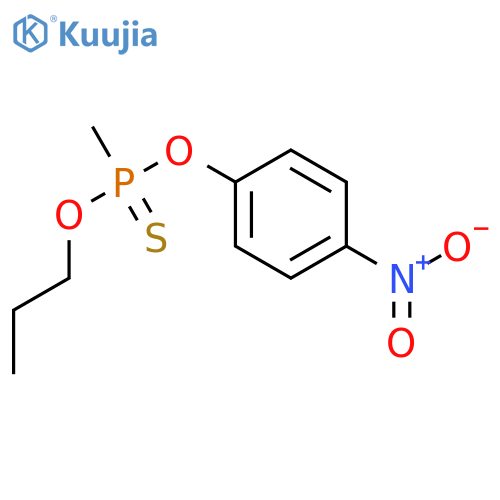Phosphonothioic acid,methyl-, O-(4-nitrophenyl) O-propyl ester (9CI) structure