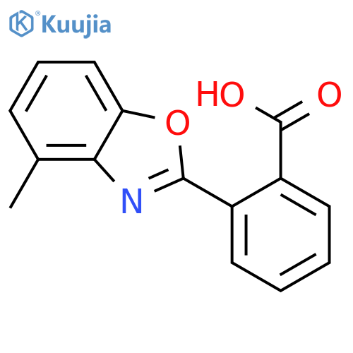 Benzoic acid, 2-(4-methyl-2-benzoxazolyl)- structure
