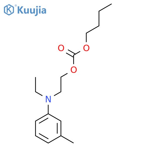 Carbonic acid, butyl 2-[ethyl(3-methylphenyl)amino]ethyl ester structure