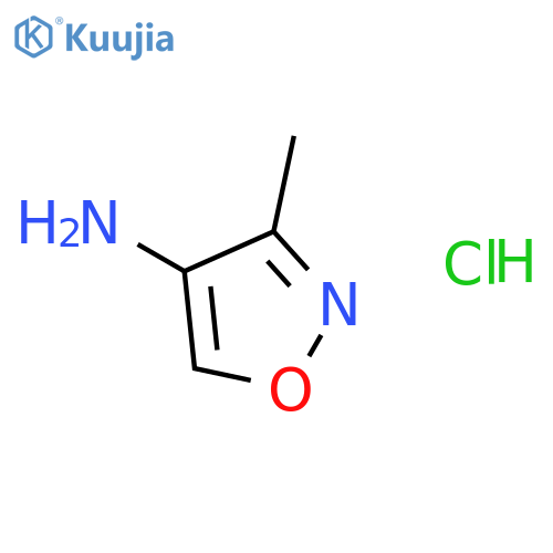 3-methyl-1,2-oxazol-4-amine Hydrochloride structure