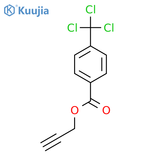 Benzoic acid, 4-(trichloromethyl)-, 2-propynyl ester structure